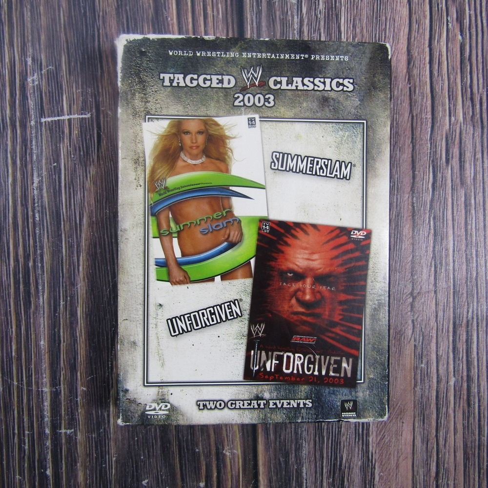 WWE Tagged Classics 2003 Summerslam Unforgiven DVD Set Wrestling Sports